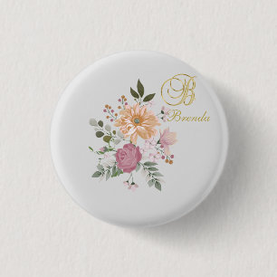 Monogramm B Button