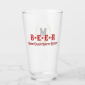 Monogramm ‚B*E*E*R‘ Glas (Vorderseite)