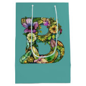 Monogramm B Großer T - Shirt Mittlere Geschenktüte (Rückseite)