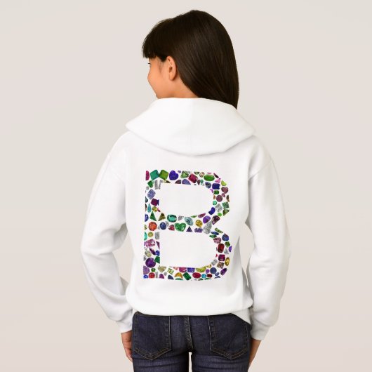 Monogramm B Hoodie (Schwarz voll)