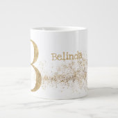Monogramm "B" Jumbo-Tasse-Suppeneis Jumbo-Tasse (Vorderseite)