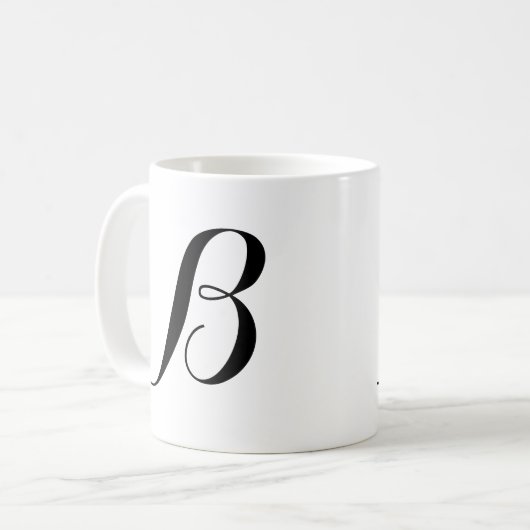 Monogramm-b Kaffeetasse (Vorderseite Links)