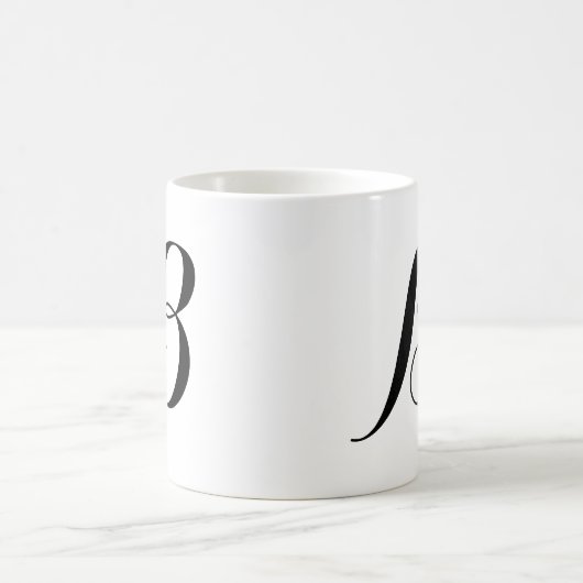 Monogramm-b Kaffeetasse (Mittel)