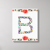 Monogramm B Leinwanddruck (Vorderseite)