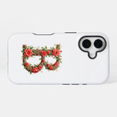 Monogramm B mit Blumen iPhone 16 Hülle (Rückseite (Horizontal))