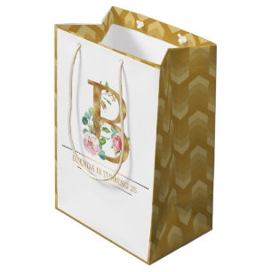 Monogramm B Mittlere Geschenktüte