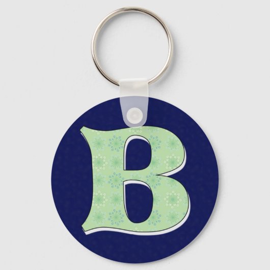 Monogramm B Schlüsselanhänger (Vorderseite)