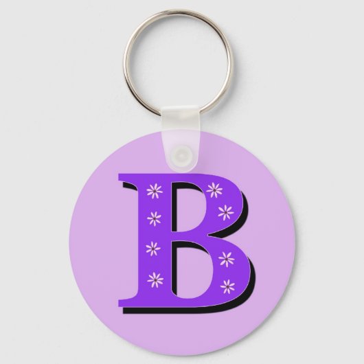 Monogramm B Schlüsselanhänger (Vorderseite)