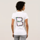 Monogramm B T-Shirt (Schwarz voll)