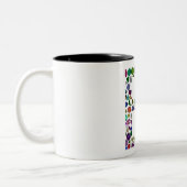 Monogramm B Zweifarbige Tasse (Links)