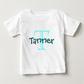 Monogramm Baby T-shirt (Vorderseite)