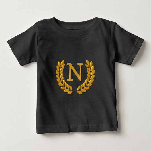 Monogramm Baby T-shirt (Vorderseite)