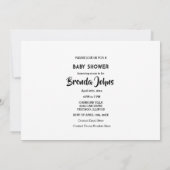 Monogramm Babydusche Rosa Niedlich Trendy Einladung