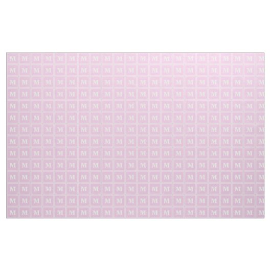 Monogramm-Babypink Stoff (Yard (91,4 cm))