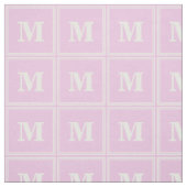 Monogramm-Babypink Stoff (Muster)