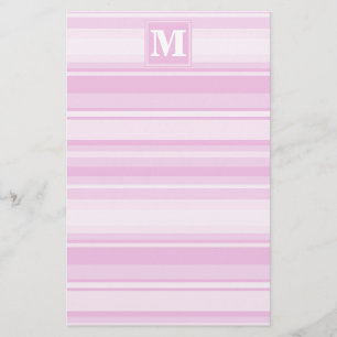 Monogramm-Babypinstreifen Briefpapier