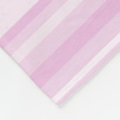 Monogramm-Babypinstreifen Fleecedecke (Ecke)