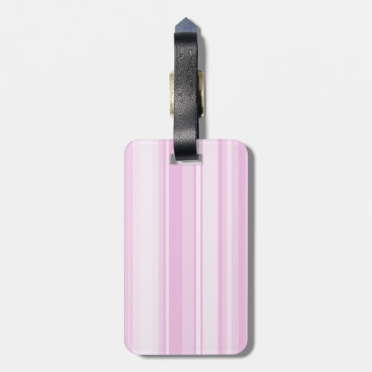 Monogramm-Babypinstreifen Gepäckanhänger (Rückseite vertikal)