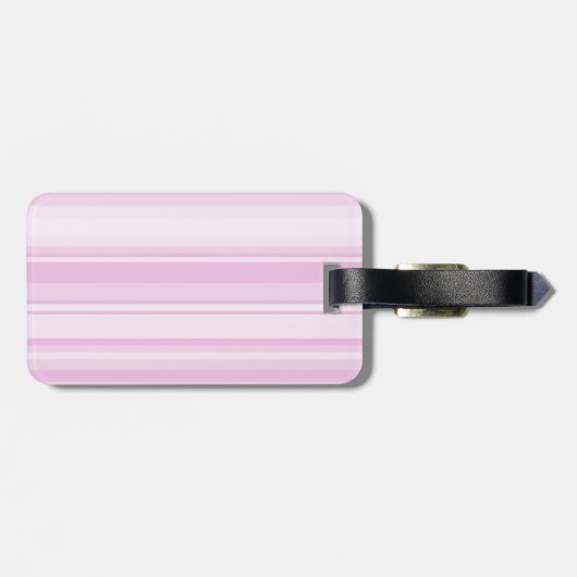 Monogramm-Babypinstreifen Gepäckanhänger (Rückseite horizontal)