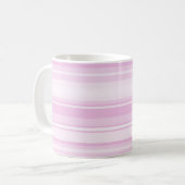 Monogramm-Babypinstreifen Kaffeetasse (Vorderseite Links)