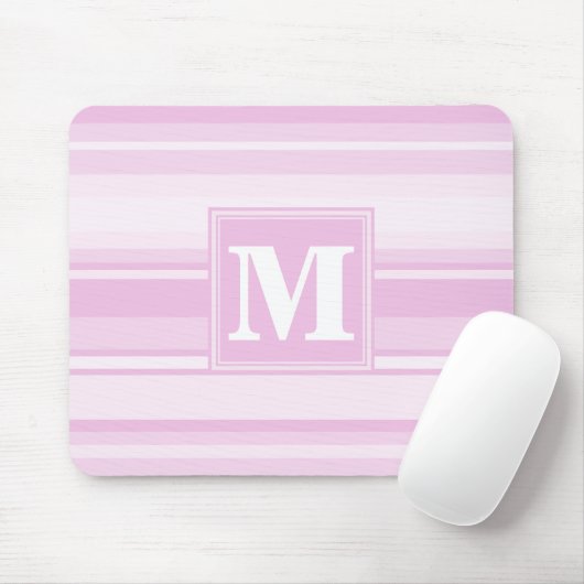Monogramm-Babypinstreifen Mousepad (Mit Mouse)