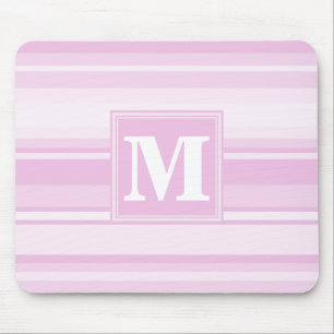 Monogramm-Babypinstreifen Mousepad