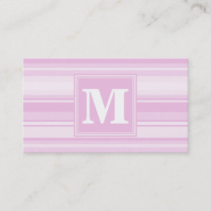 Monogramm-Babypinstreifen Visitenkarte