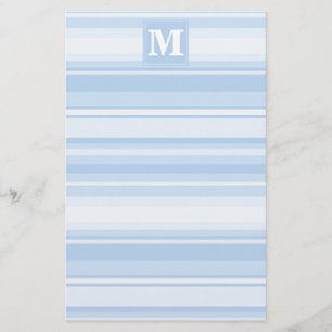 Monogramm Babystreifen Briefpapier