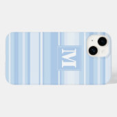 Monogramm Babystreifen Case-Mate iPhone Hülle (Rückseite (Horizontal))