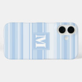Monogramm Babystreifen Case-Mate iPhone Hülle (Rückseite (Horizontal))