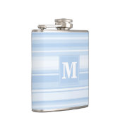 Monogramm Babystreifen Flachmann (Rechts)