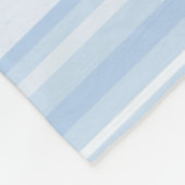 Monogramm Babystreifen Fleecedecke (Ecke)