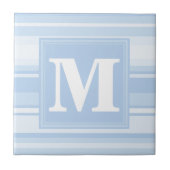 Monogramm Babystreifen Fliese (Vorderseite)