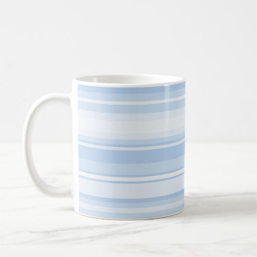 Monogramm Babystreifen Kaffeetasse (Links)