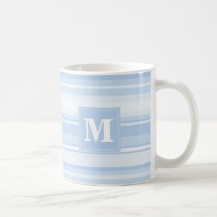 Monogramm Babystreifen Kaffeetasse