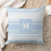 Monogramm Babystreifen Kissen (Decke)