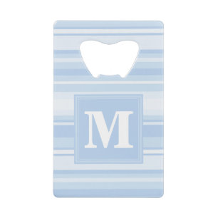 Monogramm Babystreifen Kreditkarten Flaschenöffner