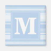 Monogramm Babystreifen Magnet (Vorne)