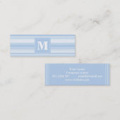 Monogramm Babystreifen Mini Visitenkarte (Vorne/Hinten)