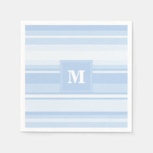 Monogramm Babystreifen Serviette