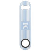 Monogramm Babystreifen Speed Flaschenöffner (Vorderseite)