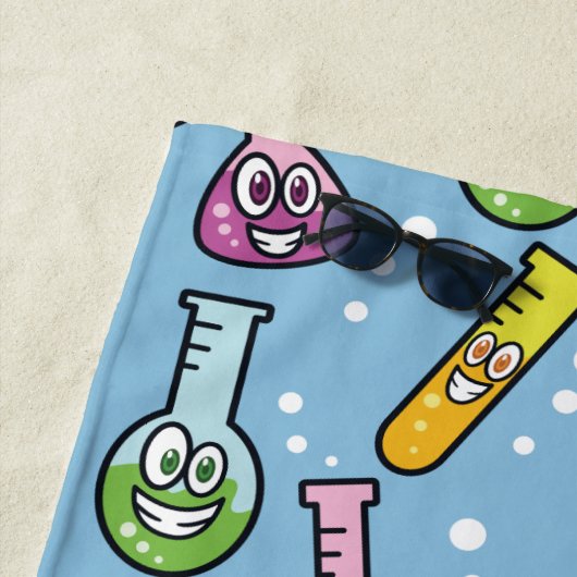 Monogramm-Badetuch des lustigen Strandtuch (Beispiel)