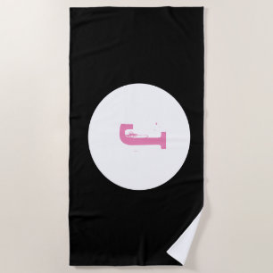 Monogramm-Badetuch Strandtuch
