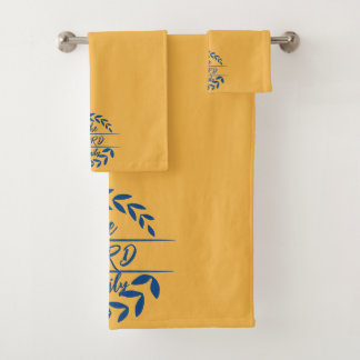 Monogramm Badhandtuch Set