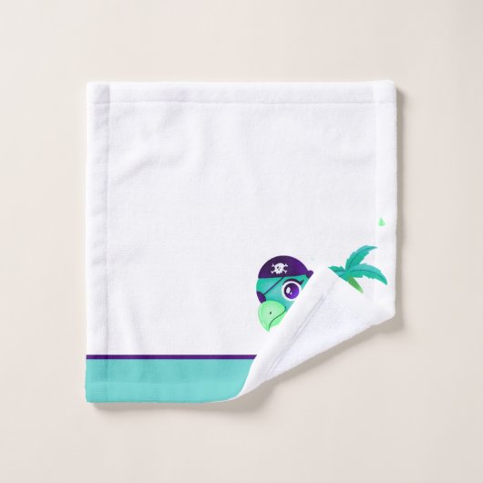 Monogramm Badhandtuch Set (Waschlappen)