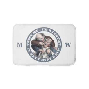 Monogramm-Badmatten des ZAHNARZT-Spaßes Badematte