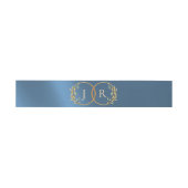 Monogramm & Band - Blau (Flach)