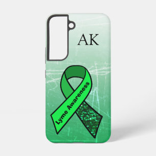 Monogramm Band für Lyme-Borreliose-Bewusstsein Samsung Galaxy Hülle