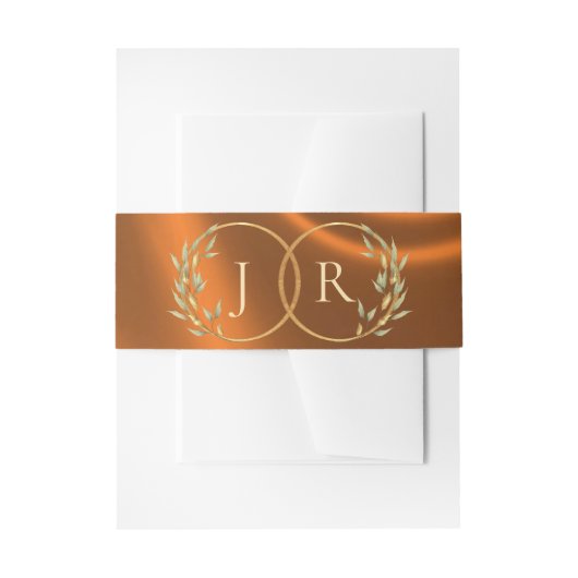 Monogramm & Band - Kupfer (Vorderseite Beispiel)