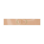Monogramm & Band - Pfirsich (Flach)